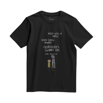 Rick and Morty Come Watch TV T-Shirt Black