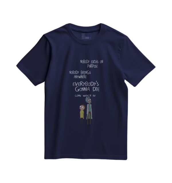 Rick and Morty Come Watch TV T-Shirt Navy