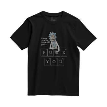 Rick and Morty Periodic Table T-Shirt Black