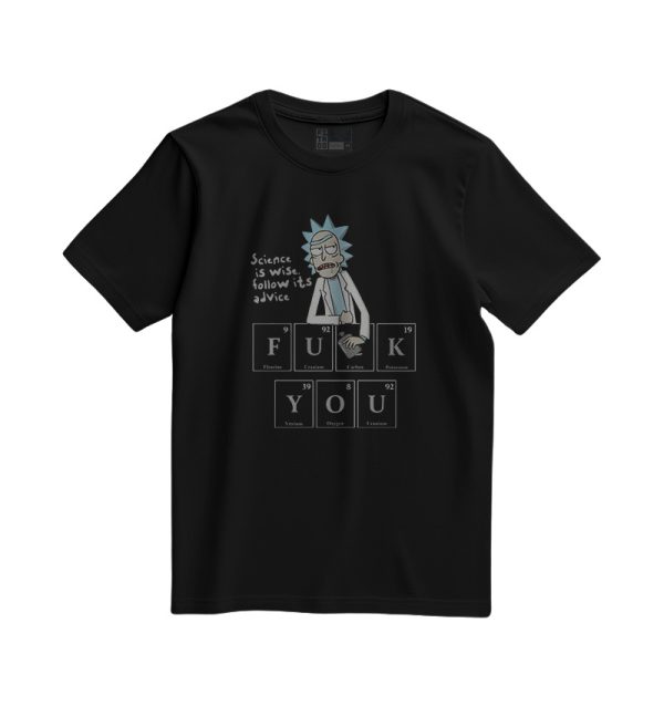 Rick and Morty Periodic Table T-Shirt Black