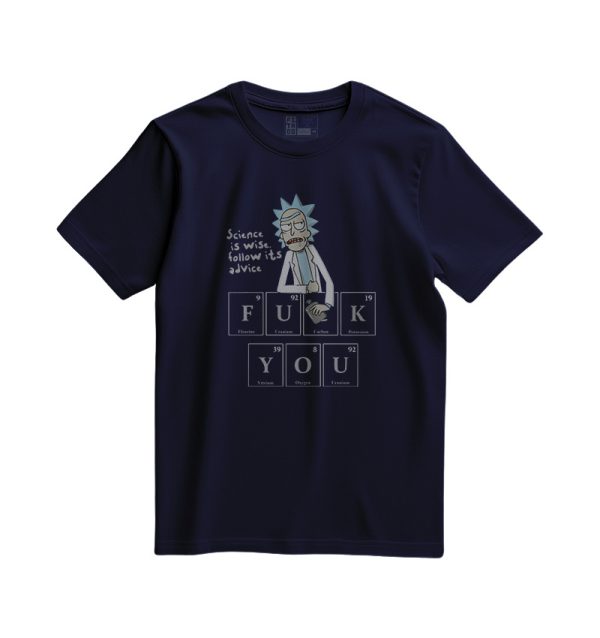 Rick and Morty Periodic Table T-Shirt Navy