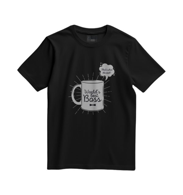 The Office World's Best Boss T-Shirt Black